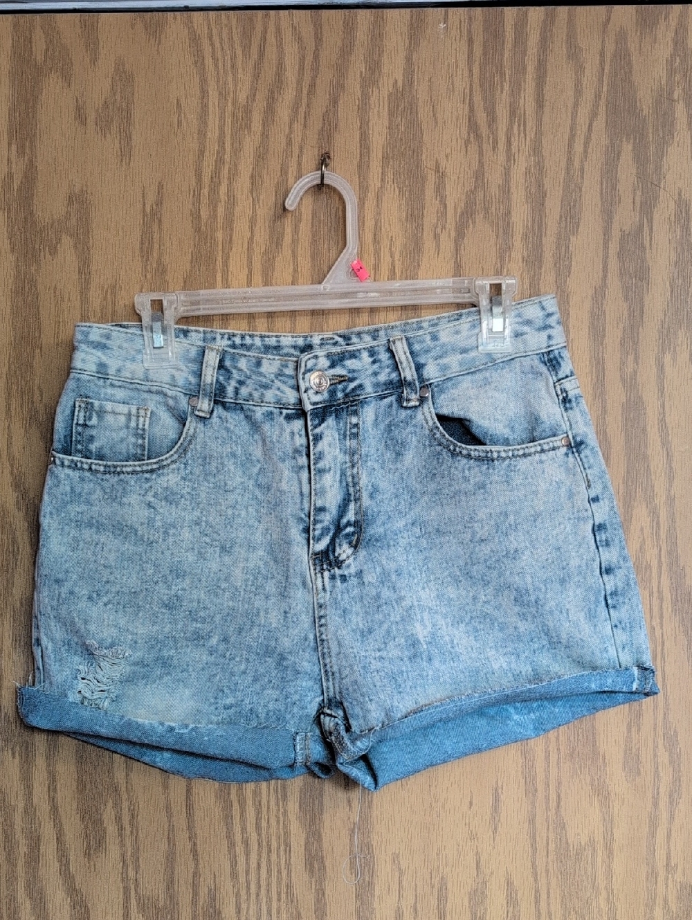 Retro Light Acid Wash Thin Denim High-Rise Women’s Vintage 90's Shorts